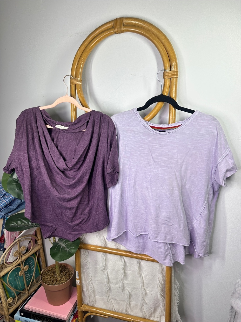 Free People Purple Shirt Bundle sz S
